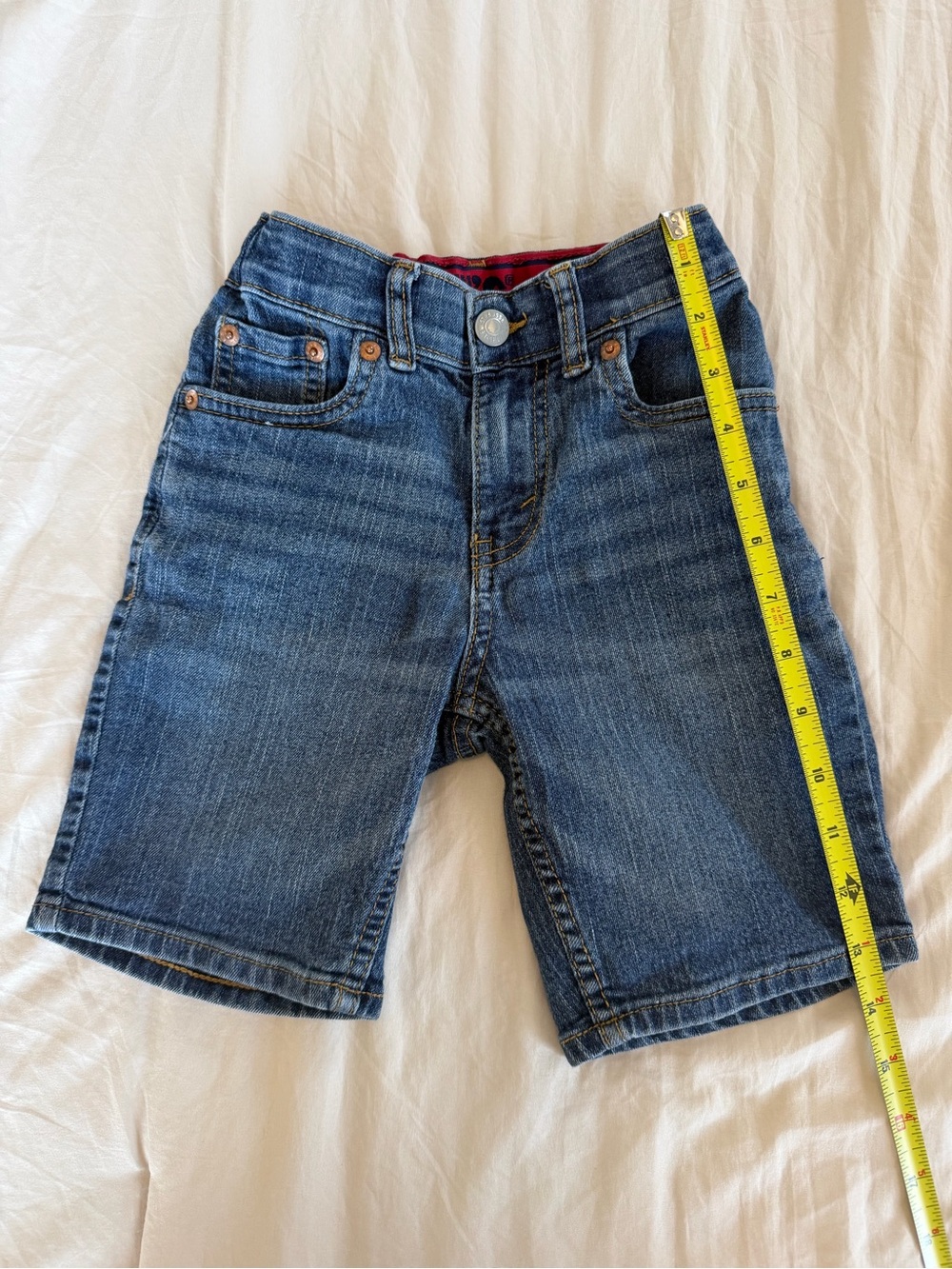 Levi's Boys Dark Blue Denim Shorts